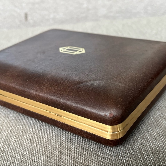 VTG Bulova Accutron Quartz Empty Watch Box Brown 5.6"x4.5"x1.2" - Picture 5 of 11